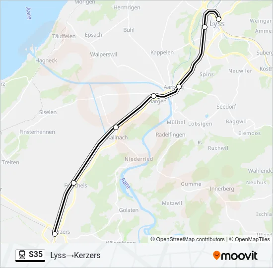 S35 Train Line Map