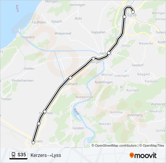 S35 Train Line Map