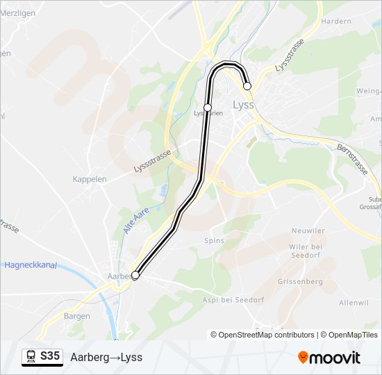S35 Train Line Map
