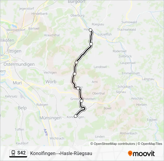 S42 Train Line Map