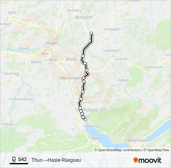 S42 Train Line Map
