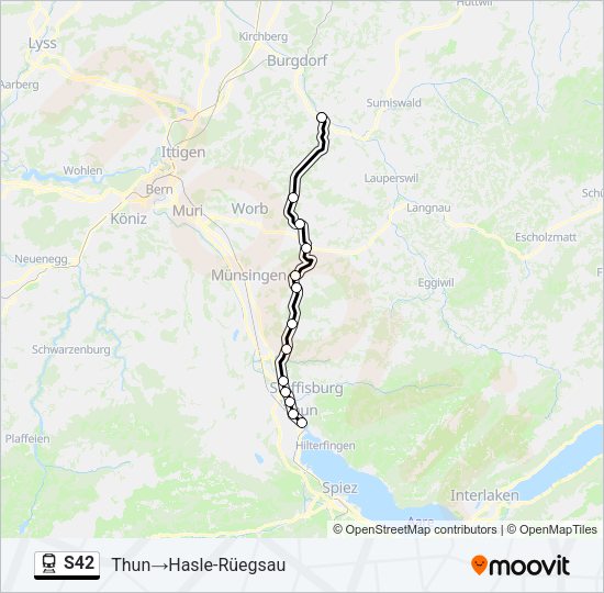 S42 Train Line Map