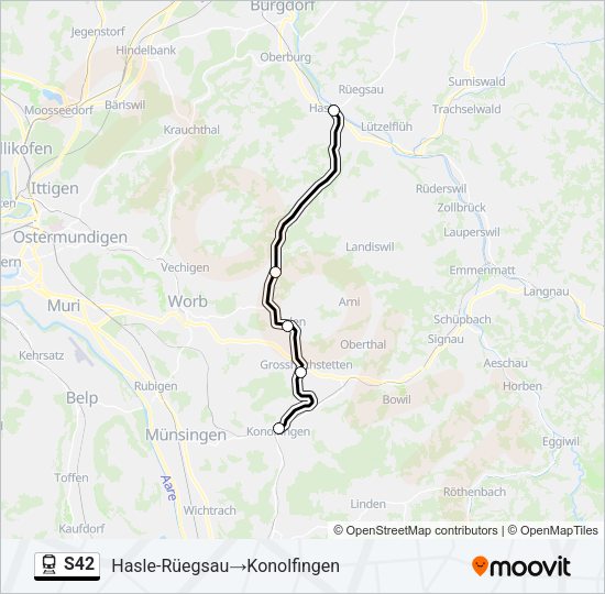 S42 Train Line Map