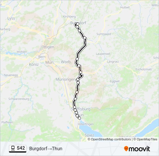S42 Train Line Map