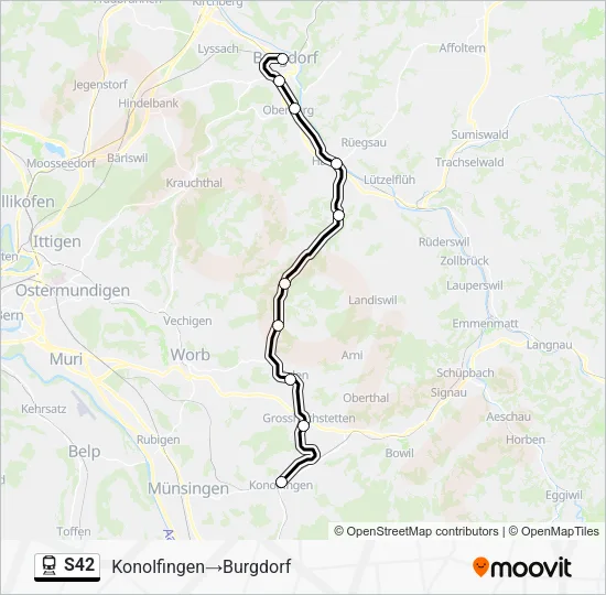 S42 Train Line Map