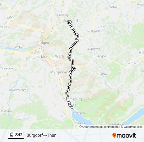 S42 Train Line Map