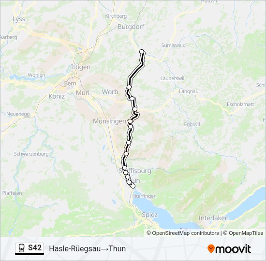 S42 Train Line Map