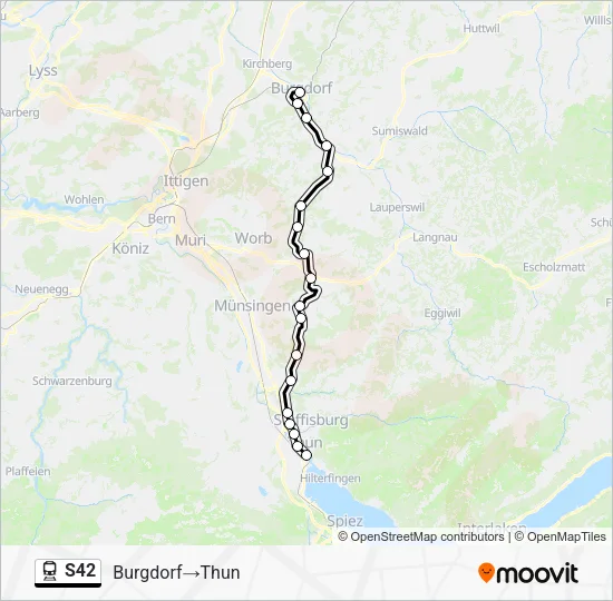 S42 Train Line Map