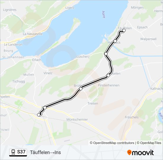 S37 Train Line Map