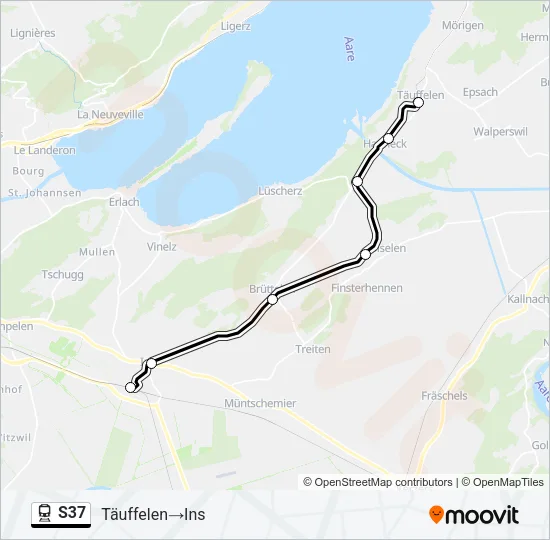 S37 Train Line Map