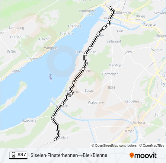 S37 Train Line Map