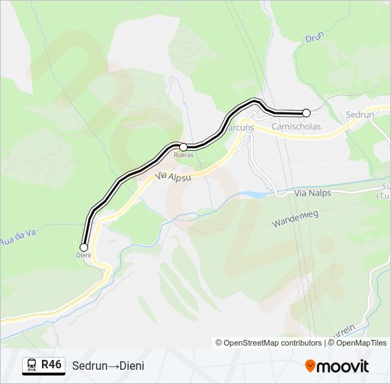R46 Train Line Map