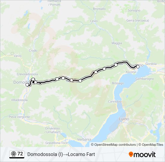 72 Metro Line Map