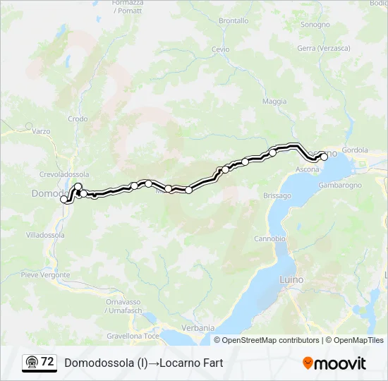 72 Metro Line Map
