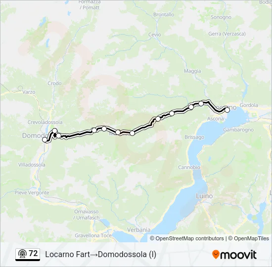 72 Metro Line Map