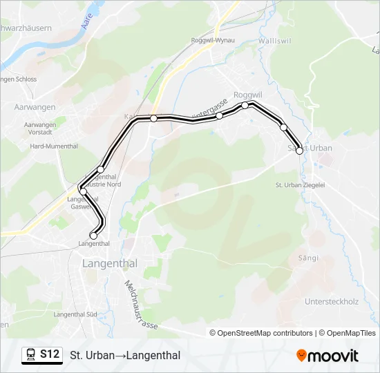 S12 Train Line Map