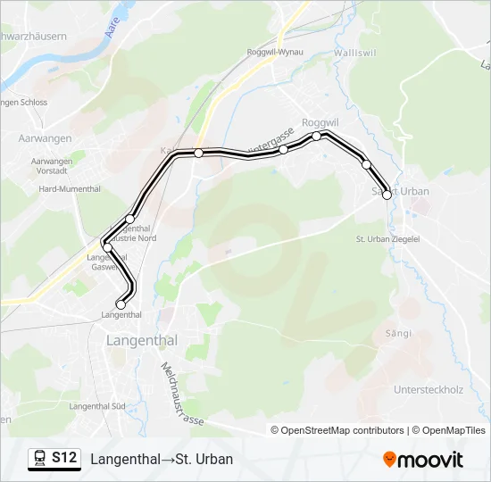 S12 Train Line Map
