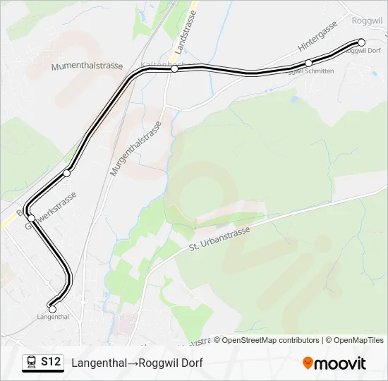 S12 Train Line Map
