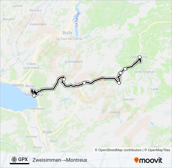 GPX Metro Line Map