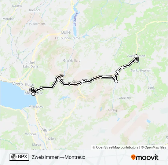 GPX Metro Line Map