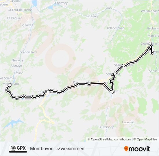 GPX Metro Line Map