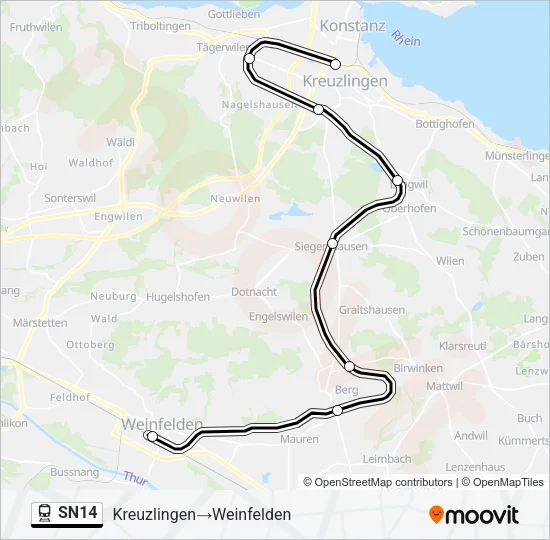 SN14 Train Line Map