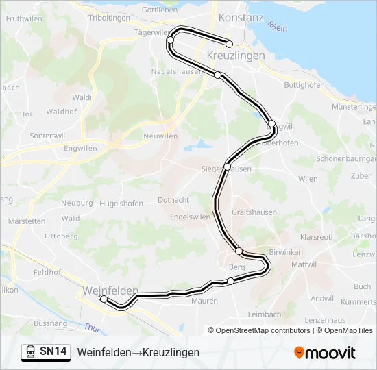 SN14 Train Line Map
