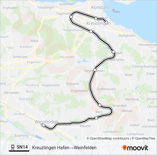 SN14 Train Line Map