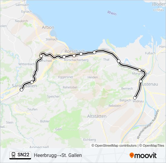 SN22 Train Line Map