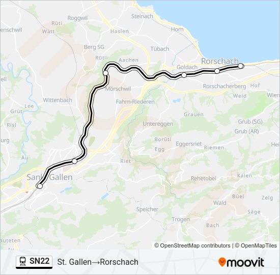 SN22 Train Line Map