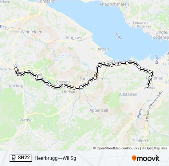 SN22 Train Line Map