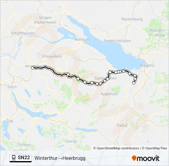SN22 Train Line Map