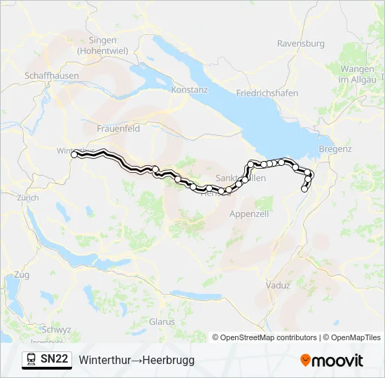 SN22 Train Line Map