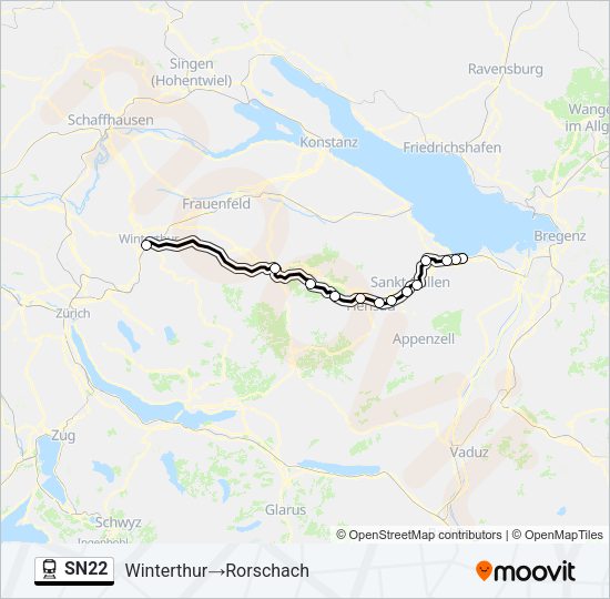 SN22 Train Line Map