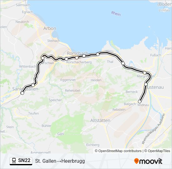 SN22 Train Line Map