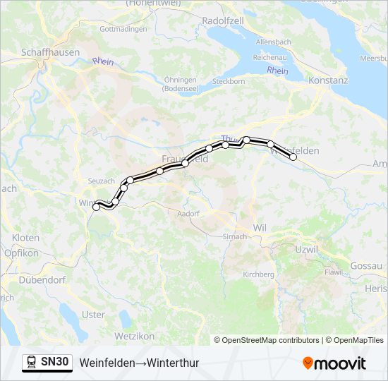 SN30 Train Line Map
