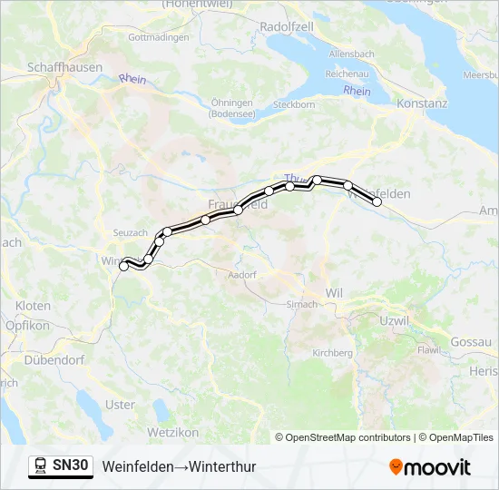 SN30 Train Line Map