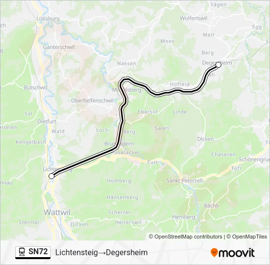 SN72 Train Line Map