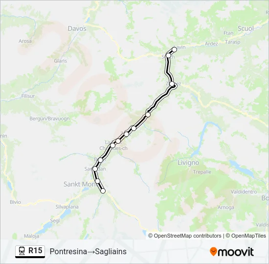 R15 Train Line Map