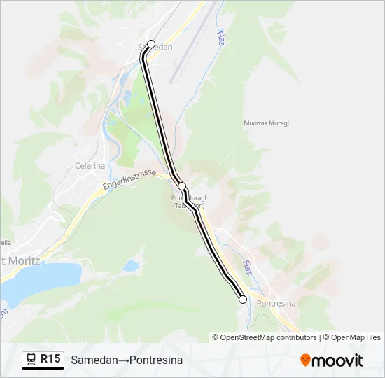 R15 Train Line Map