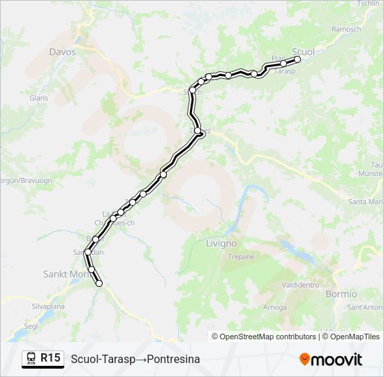 R15 Train Line Map