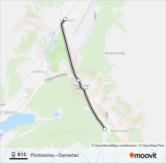 R15 Train Line Map
