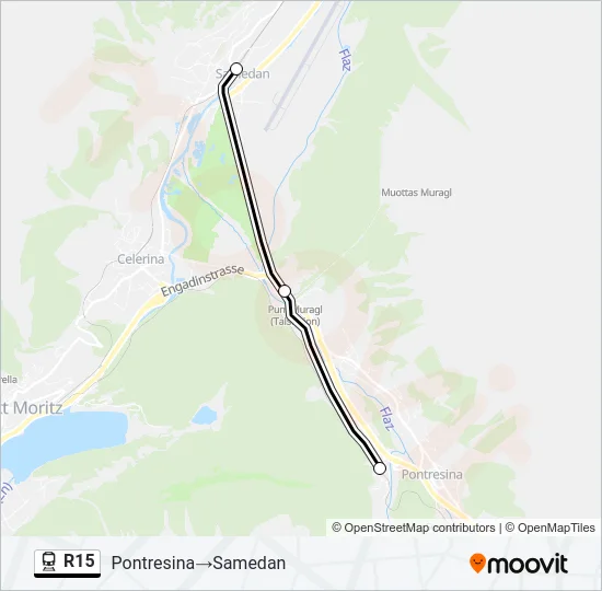 R15 Train Line Map