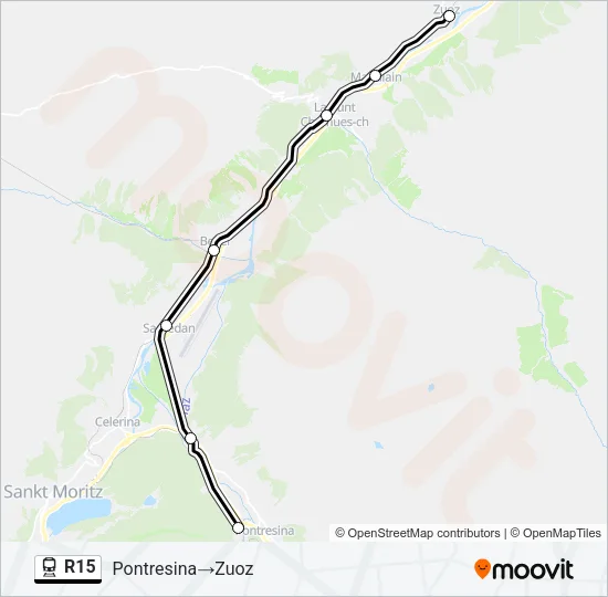 R15 Train Line Map