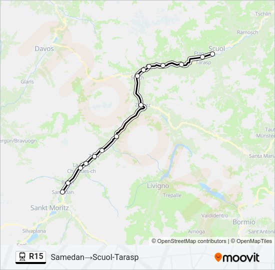 R15 Train Line Map