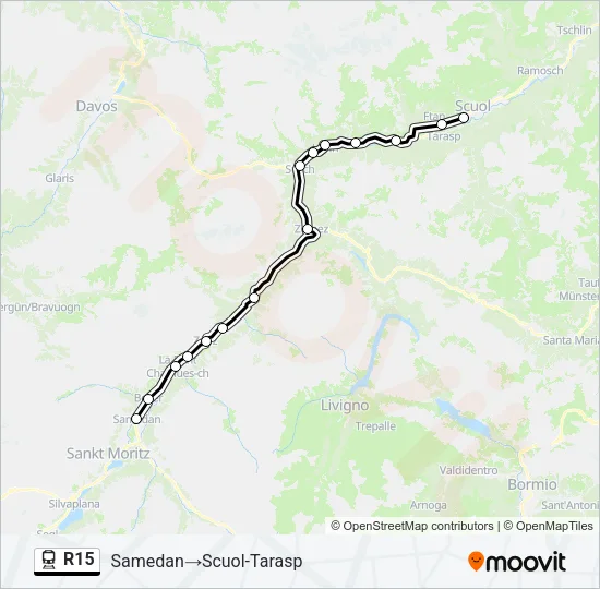 R15 Train Line Map
