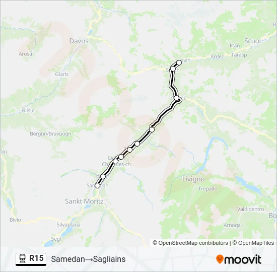 R15 Train Line Map