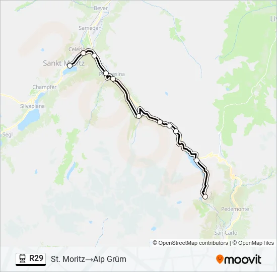 R29 Train Line Map