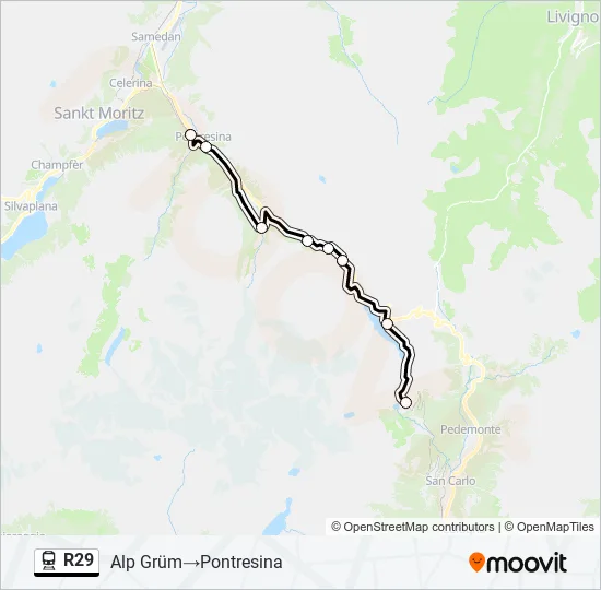 R29 Train Line Map