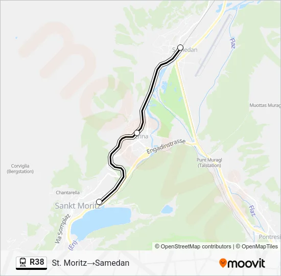 R38 Train Line Map